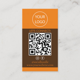Aangepaste Kaarten Modern, Sociale Media QR Visitekaartje
