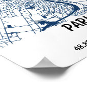 Aangepaste Kaarten, Stad Kaart Prints, Aangepaste  Poster (Hoek)