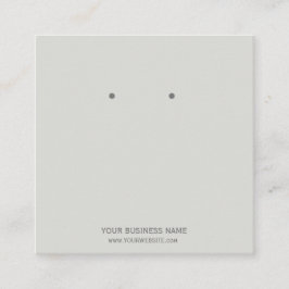 Aangepaste Kaarten voor juwelen die beeldschermen  Vierkante Visitekaartje
