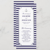Aangepaste Kaarten voor Nautical Wedding Silver-pr (Voorkant / Achterkant)