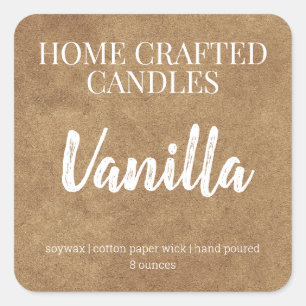 Aangepaste kaartenlabel Kraft Background Sticker