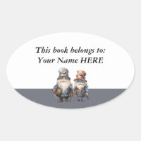 Aangepaste kabouters bosarbeiders ex libris boeken