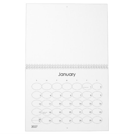 Aangepaste kalender (Jan 2027)