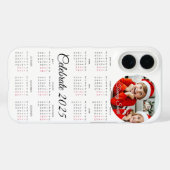 Aangepaste kalender 2025 Case-Mate iPhone case (Achterkant (horizontaal))