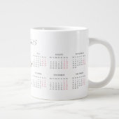 Aangepaste kalender 2025 extra grote beker (Rechts)