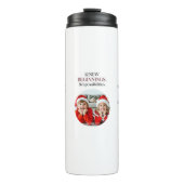 Aangepaste kalender 2025 thermosbeker (Voorkant)