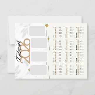 Aangepaste kalender 2026 briefkaart