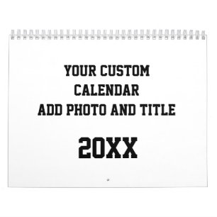 Aangepaste kalender met foto en tekst