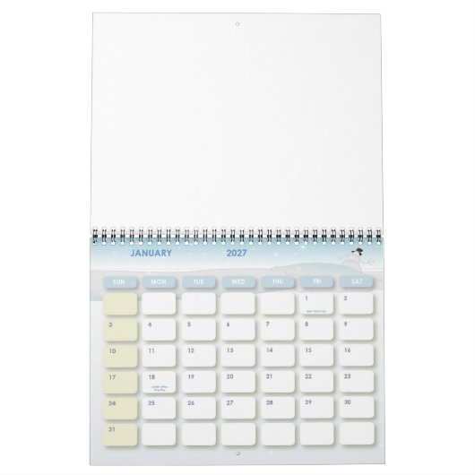 Aangepaste kalenders kalender (Jan 2027)