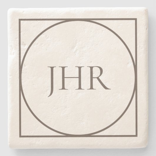Aangepaste kalksteenonderzetters stenen onderzetter (Voorkant)
