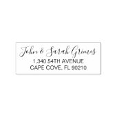 Aangepaste kalligrafie adres rubber stempel, bruil 	rubberstempel (Afrduk)