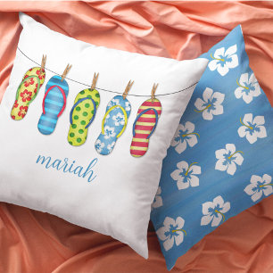 Aangepaste kalligrafie Script Beach Kussen