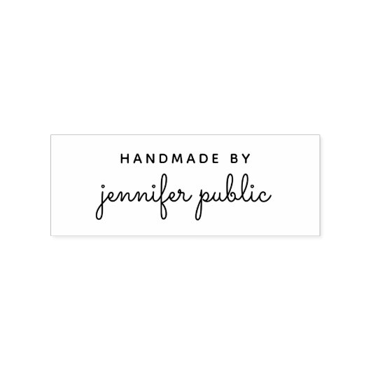 Aangepaste Kalligrafie Script Naam Sjabloon Handge Rubberstempel (Afrduk)