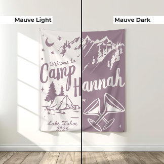 Aangepaste Kamp Bachelorette Banner Grote Kamp Bru Wandkleed