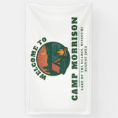 Aangepaste Kamp Bachelorette Feest Meer Trip Spandoek (Verticaal)