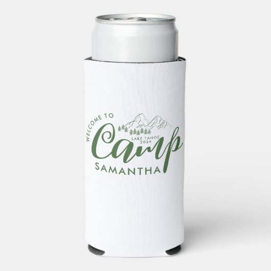 Aangepaste Kamp Bachelorette Feest Moderne Landeli (Seltzer Achterkant)