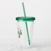 Aangepaste Kamp Bachelorette Feestje Modern Rustie Acryl Drinkbeker (Links)