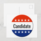 Aangepaste kandidaat-campagne 2022 Verkiezingen Briefkaart (Voorkant / Achterkant)