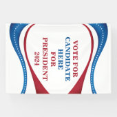 Aangepaste kandidaat voor President 2024 Spandoek (Horizontaal)