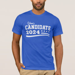 Aangepaste kandidaatnaamcampagne t-shirt
