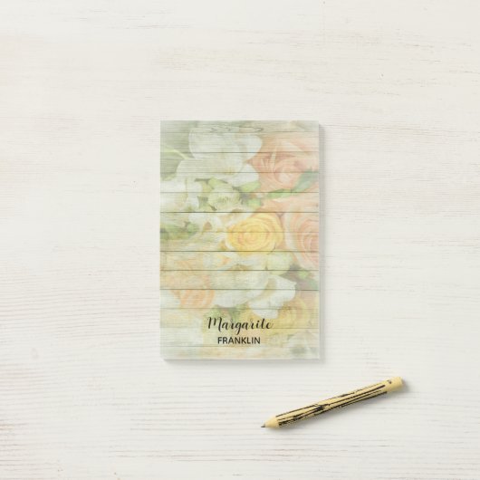 Aangepaste Kantoor van hout Post-it® Notes (Op bureau)