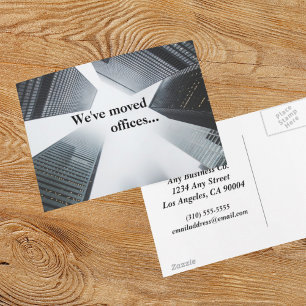 Aangepaste kantooradreswijziging van kantoren aankondigingskaart