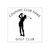 Aangepaste kantoorartikelen voor Modern Golf Count Rubberstempel (Afrduk)