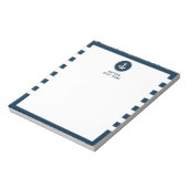 Aangepaste kapitein boot nautische anker marine st notitieblok (Gedraaid)