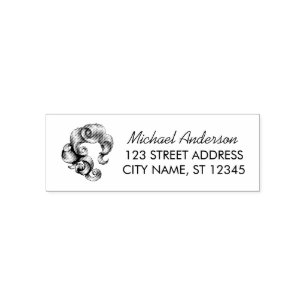 Aangepaste kapper schoonheidssalon retouradres zelfinktende stempel