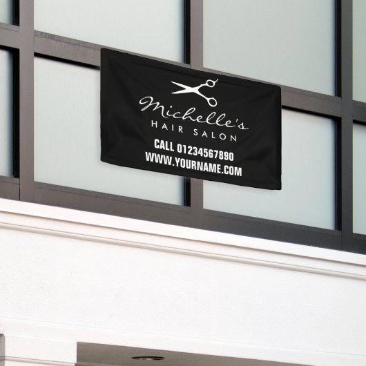 Aangepaste kapsalon buiten adverteren banner (Buitenkant Gebouw)