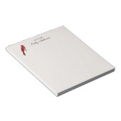 Aangepaste kardinaal notitieblok (Schuin)