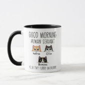 Aangepaste Kat Eigenaar, Goedemorgen Kat Menselijk Mok (Links)