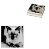 Aangepaste kat huisdier foto 	rubberstempel (Gestempeld)