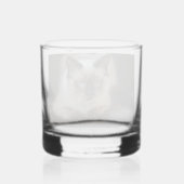 Aangepaste kat huisdier foto whisky glas (Achterkant)