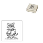 Aangepaste kat uit de bibliotheek rubberstempel (Gestempeld)