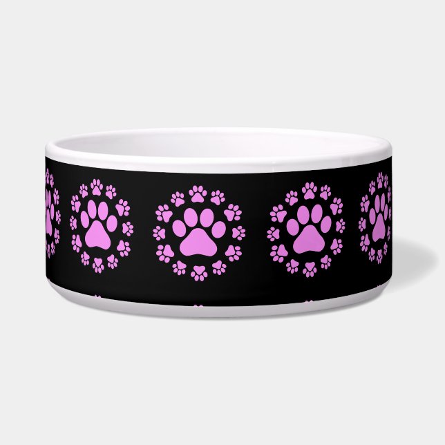 Aangepaste Kat Voedsel Bowl, Gepersonaliseerde Hon Voerbakje (Voorkant)