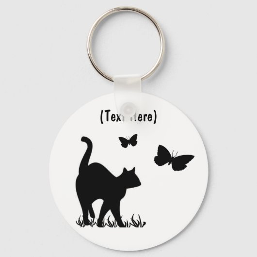 Aangepaste katten sleutelhanger (Voorkant)