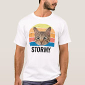 Aangepaste kattenfoto kattenliefhebber gepersonal t-shirt (Voorkant)