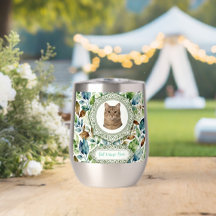 Aangepaste kattenfoto & naam tumbler