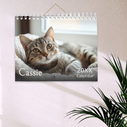 Aangepaste kattenfoto's kalender