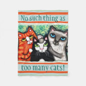 Aangepaste kattenlade met katteklep fleece deken (Voorkant)