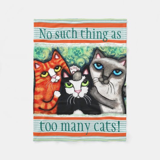 Aangepaste kattenlade met katteklep fleece deken (Voorkant)