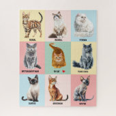 Aangepaste kattenraspuzzel – voeg je eigen kat toe legpuzzel (Verticaal)