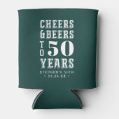 Aangepaste kazen en bier Milestone Birthday Blikjeskoeler (Voorkant)