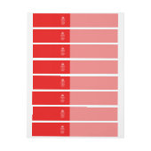 Aangepaste KEEP BEREKEND uw Creative Text Fire Red Adreslabel Wikkel (Vel)