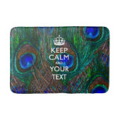 Aangepaste KEEP CALM EN Jouw tekst Badmat (Voorkant)