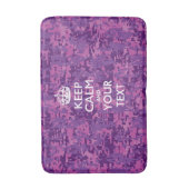 Aangepaste KEEP CALM EN Jouw tekst Badmat (Voorkant Verticaal)