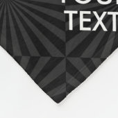 Aangepaste KEEP CALM en jouw tekst bij uitbarsting Fleece Deken (Hoek)