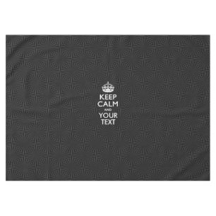 Aangepaste KEEP CALM en jouw tekst bij uitbarsting Tafelkleed