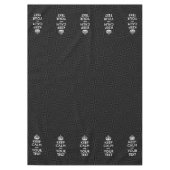 Aangepaste KEEP CALM en jouw tekst bij uitbarsting Tafelkleed (Voorkant)